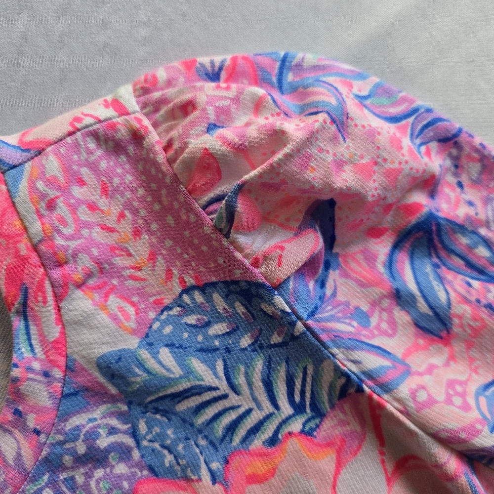 Lilly‎ Pulitzer Jansen Long Sleeve Sweatshirt Pink Isle Snappy Turtle Size S - Picture 8 of 11